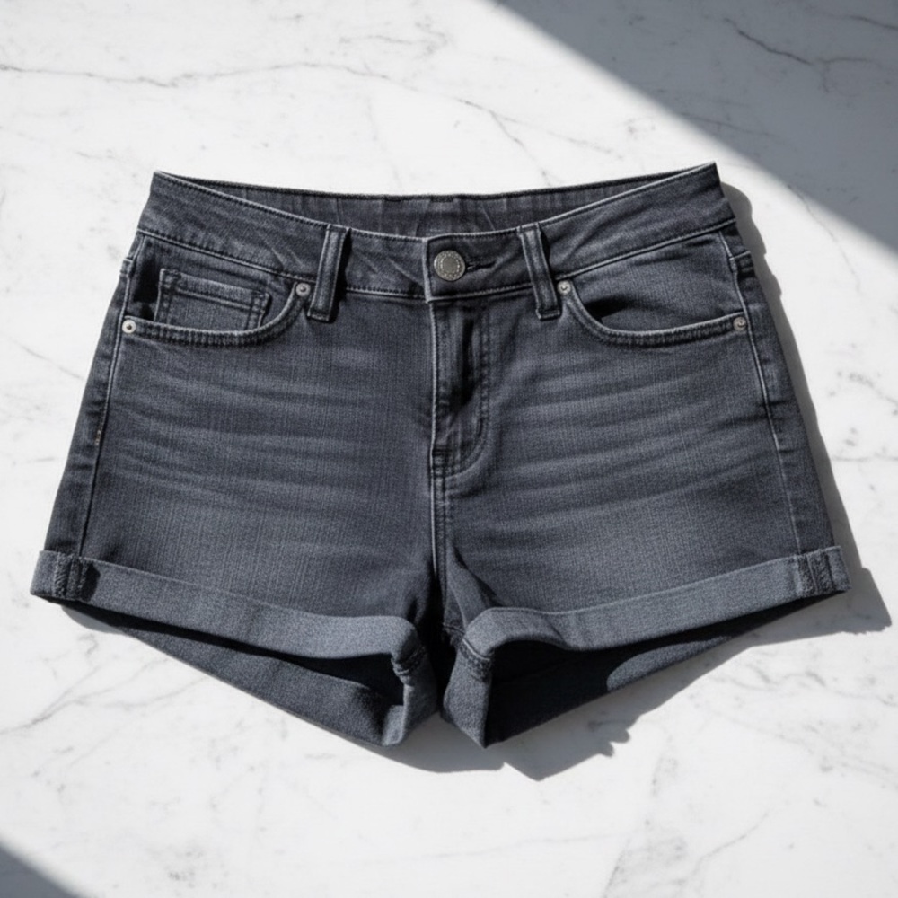 YMI Women’s Y2K Grey Jean Shorts